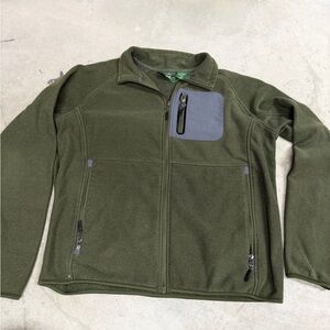 Olive Green Stillwater Full-Zip Fleece Jacket size- L